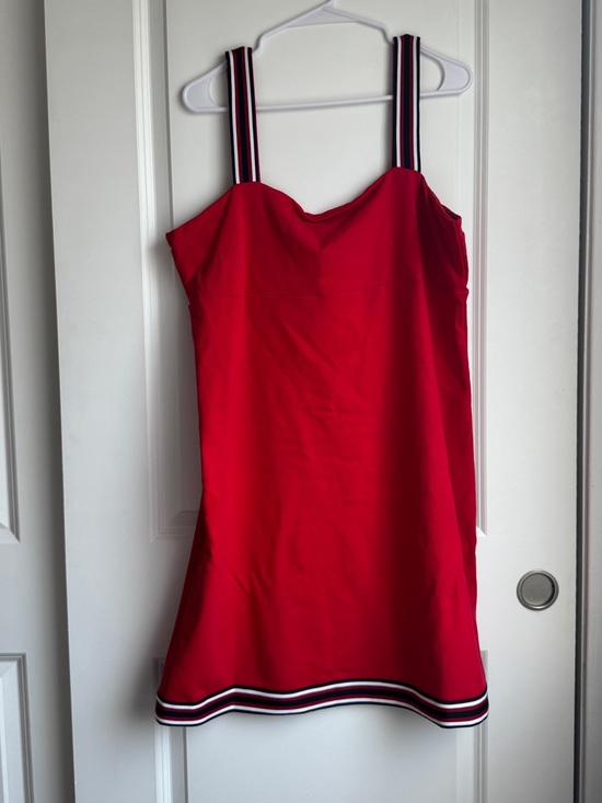 Tommy Hilfiger Dresses & Skirts - Tommy Hilfiger red french terry sneaker dress with striped details size XL